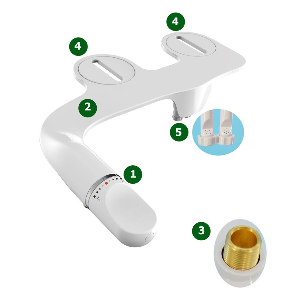 FLOW PURE Confort - Bidet Hygiénique à Double Buse. - Flowpure